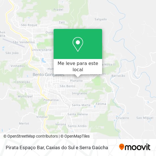 Pirata Espaço Bar mapa