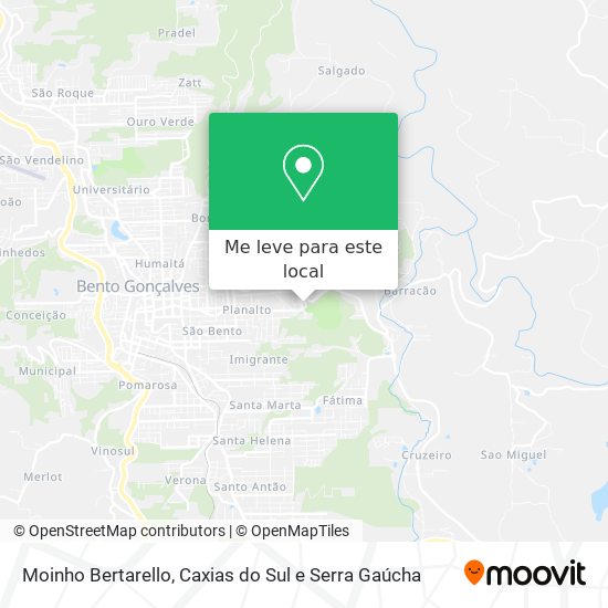 Moinho Bertarello mapa
