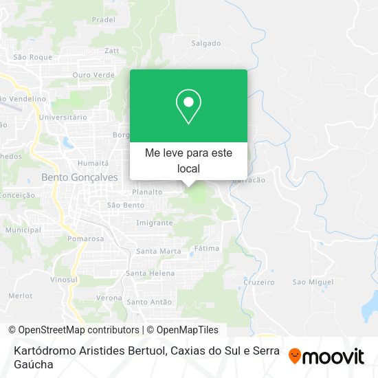 Kartódromo Aristides Bertuol mapa