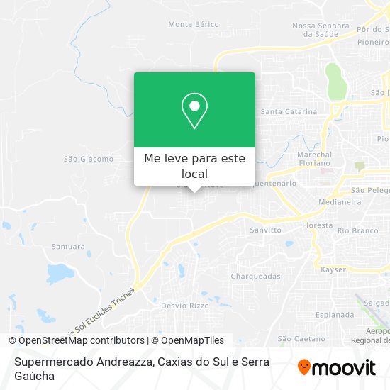 Supermercado Andreazza mapa