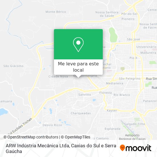 ARW Indústria Mecânica Ltda mapa