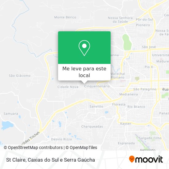 St Claire mapa