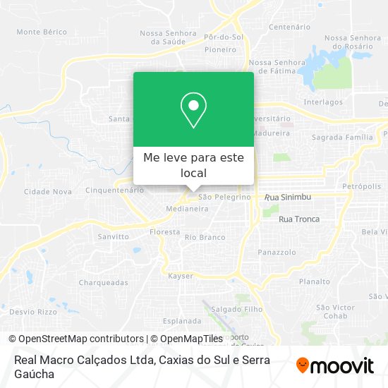 Real Macro Calçados Ltda mapa