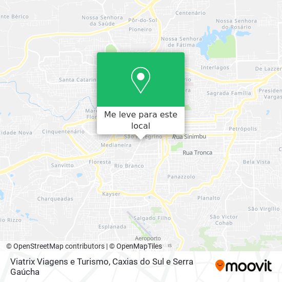 Viatrix Viagens e Turismo mapa