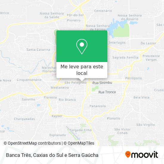 Banca Três mapa