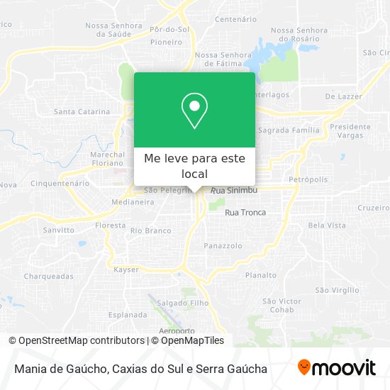 Mania de Gaúcho mapa