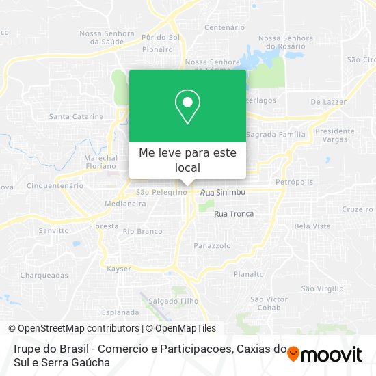 Irupe do Brasil - Comercio e Participacoes mapa