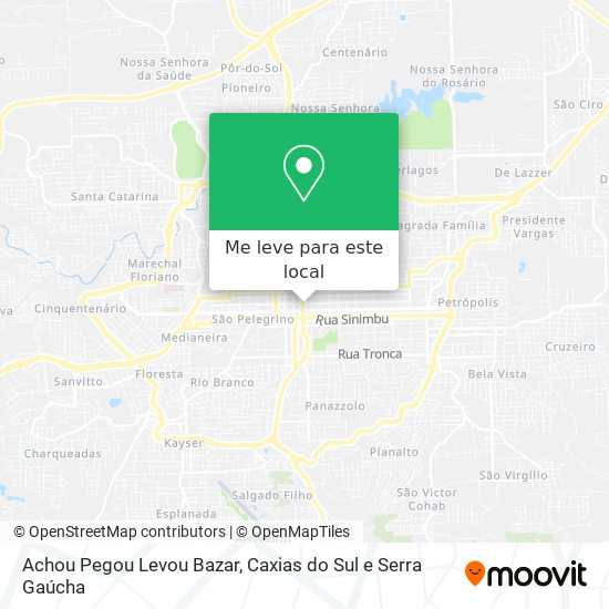 Achou Pegou Levou Bazar mapa