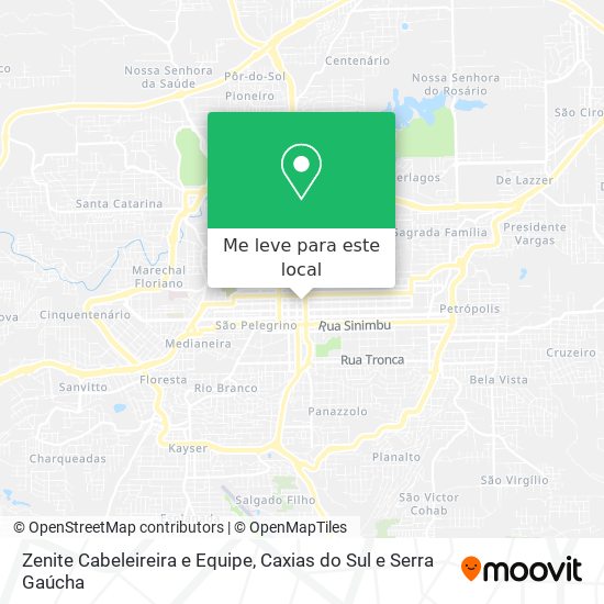 Zenite Cabeleireira e Equipe mapa