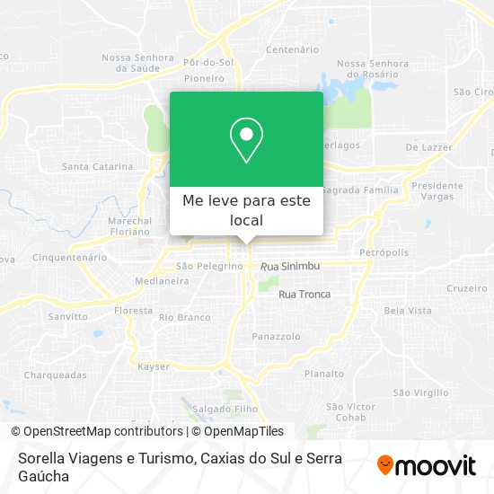 Sorella Viagens e Turismo mapa