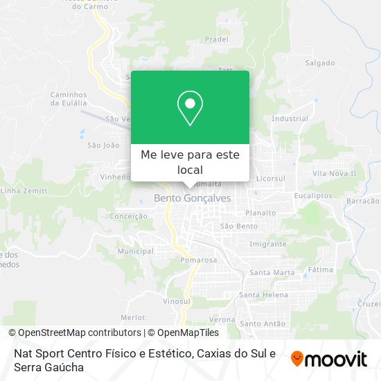 Nat Sport Centro Físico e Estético mapa