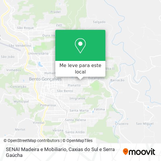 SENAI Madeira e Mobiliario mapa