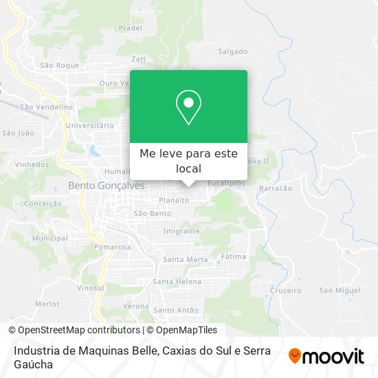 Industria de Maquinas Belle mapa