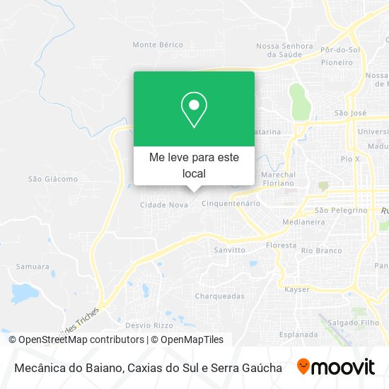 Mecânica do Baiano mapa