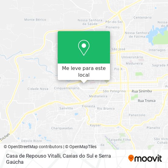 Casa de Repouso Vitalli mapa