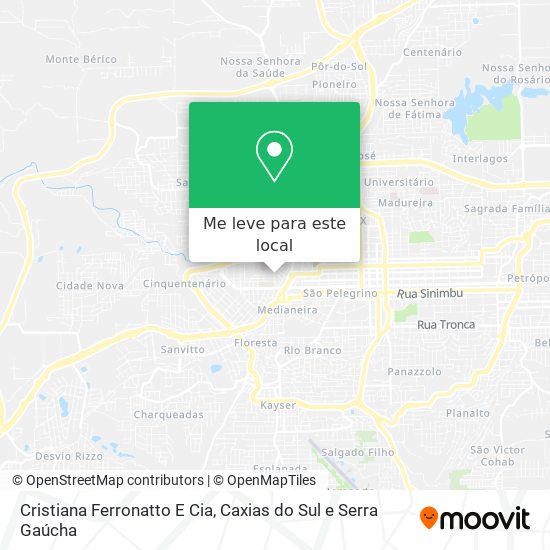 Cristiana Ferronatto E Cia mapa