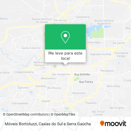 Móveis Bortoluzzi mapa