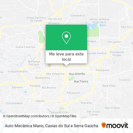 Auto Mecânica Mano mapa