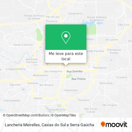 Lancheria Meirelles mapa