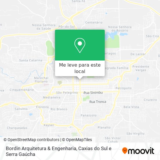 Bordin Arquitetura & Engenharia mapa