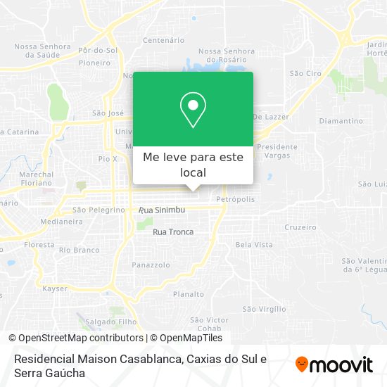 Residencial Maison Casablanca mapa