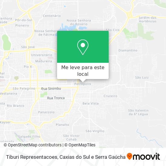 Tiburi Representacoes mapa