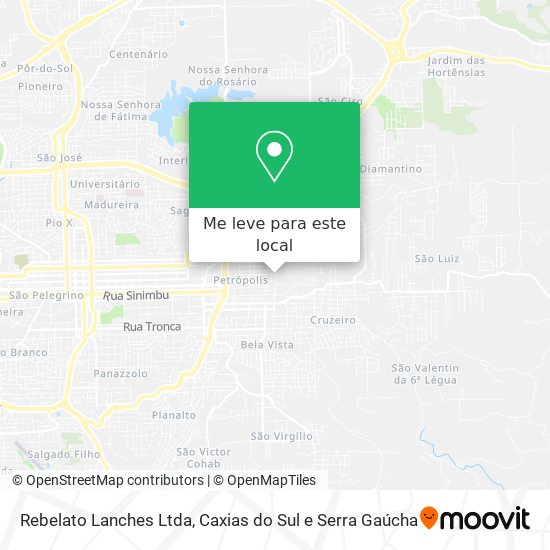 Rebelato Lanches Ltda mapa