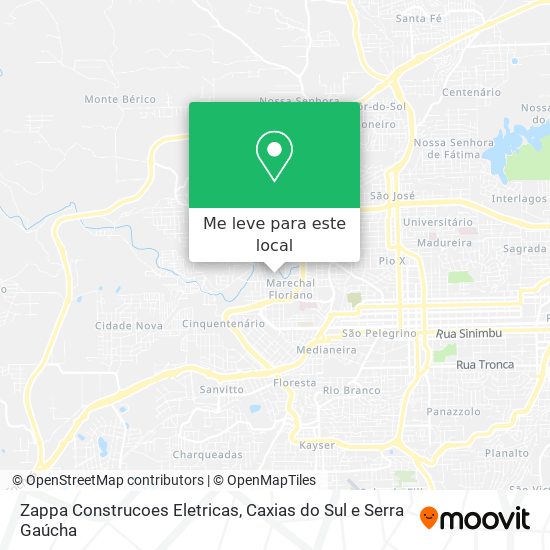 Zappa Construcoes Eletricas mapa