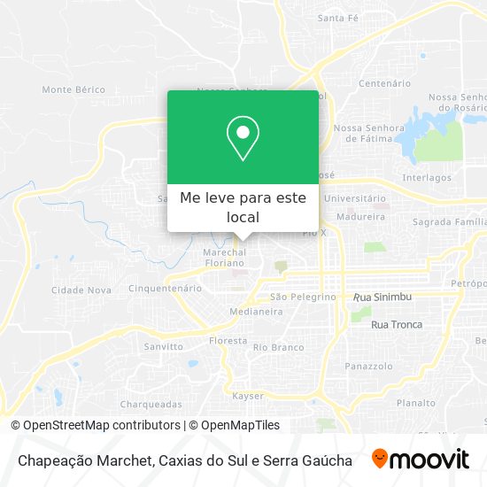 Chapeação Marchet mapa