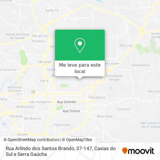 Rua Arlíndo dos Santos Brando, 37-147 mapa