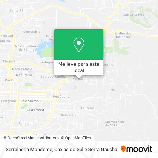 Serralheria Mondeme mapa