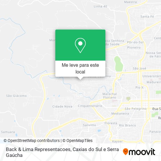 Back & Lima Representacoes mapa