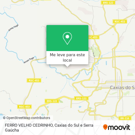 FERRO VELHO CEDRINHO mapa