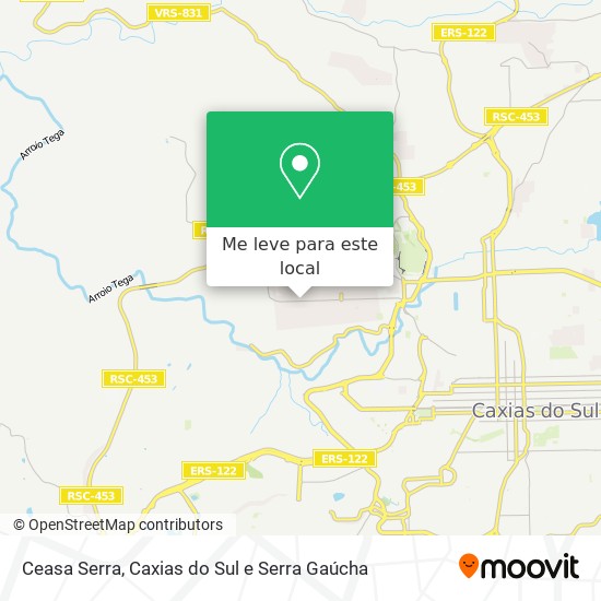Ceasa Serra mapa