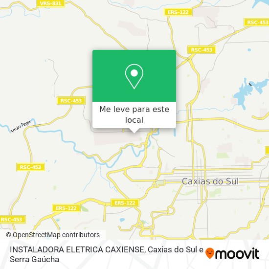 INSTALADORA ELETRICA CAXIENSE mapa