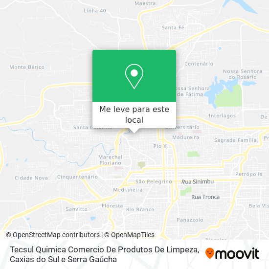 Tecsul Quimica Comercio De Produtos De Limpeza mapa