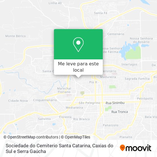 Sociedade do Cemiterio Santa Catarina mapa