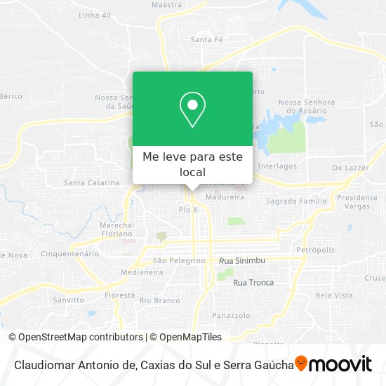 Claudiomar Antonio de mapa