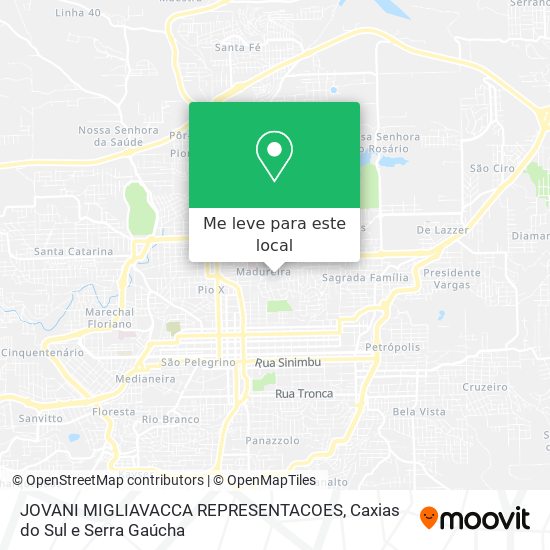 JOVANI MIGLIAVACCA REPRESENTACOES mapa