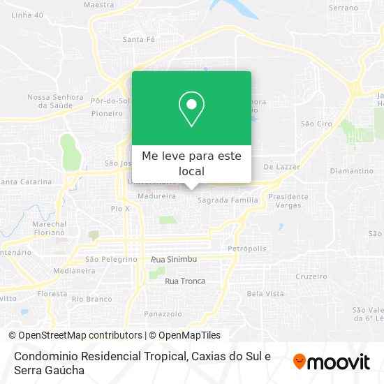 Condominio Residencial Tropical mapa