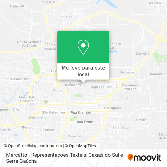 Mercatto - Representacoes Texteis mapa