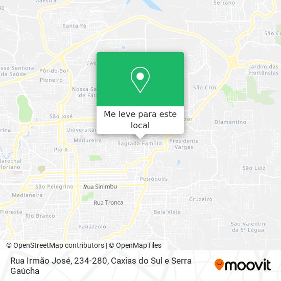 Rua Irmão José, 234-280 mapa