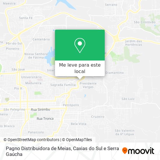 Pagno Distribuidora de Meias mapa