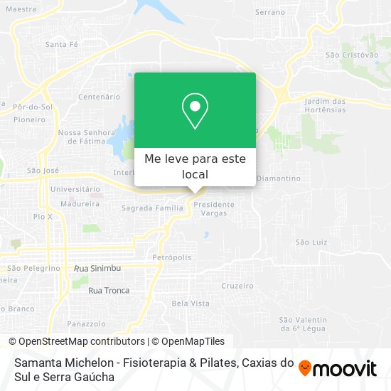 Samanta Michelon - Fisioterapia & Pilates mapa
