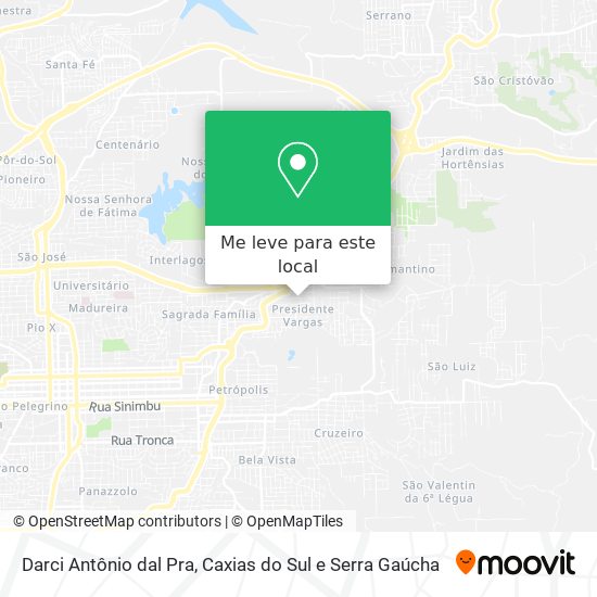 Darci Antônio dal Pra mapa