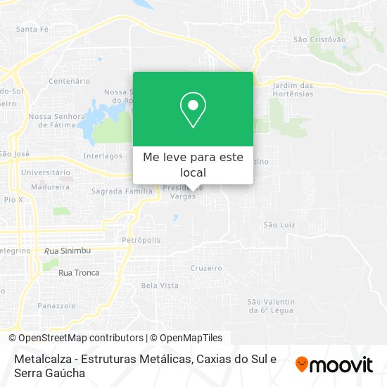 Metalcalza - Estruturas Metálicas mapa