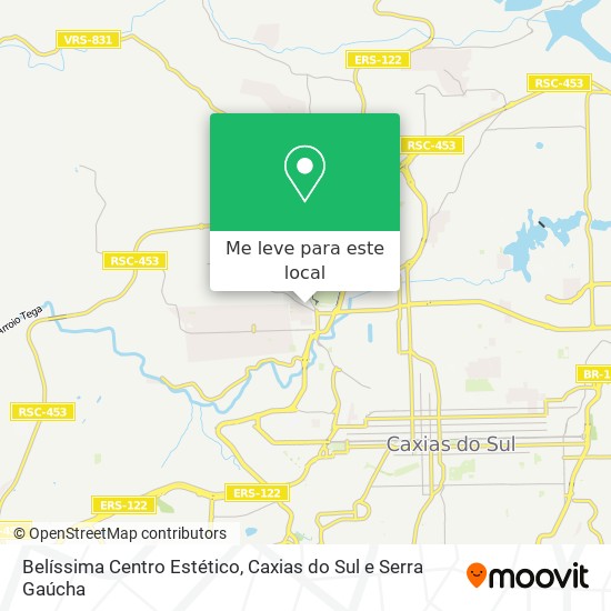 Belíssima Centro Estético mapa