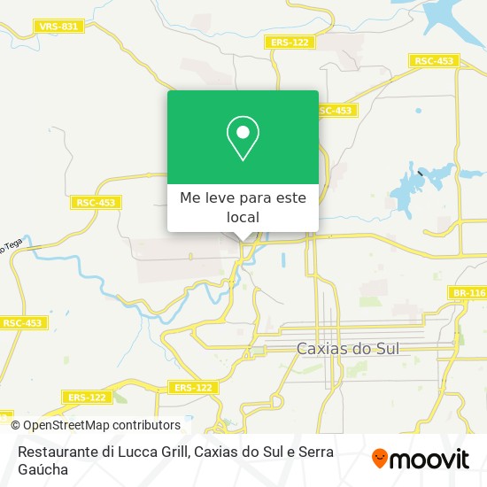 Restaurante di Lucca Grill mapa