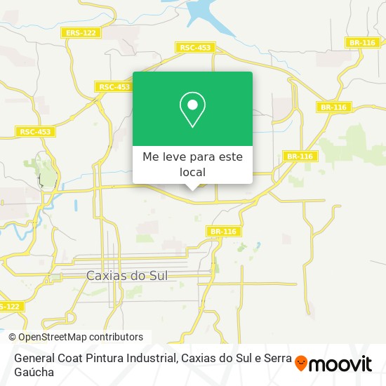 General Coat Pintura Industrial mapa