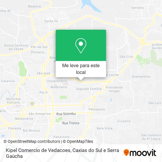 Kipel Comercio de Vedacoes mapa